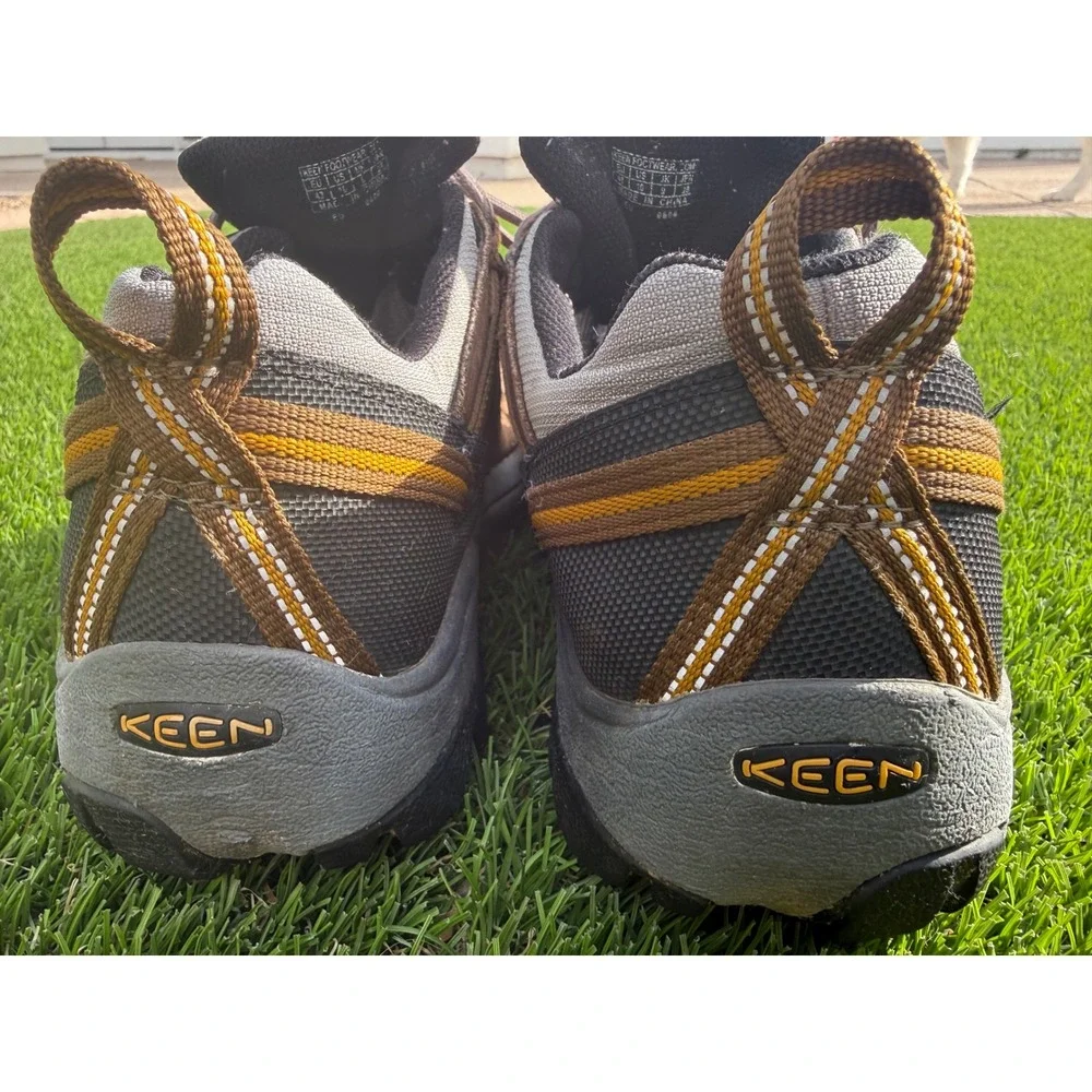 Keen Targhee II Waterproof Hiking Shoes Mens 10 Brown Leather Low Top 1002363